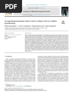 An experimental numerical study of active cooling in waam