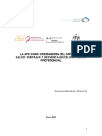 APS Como Eje Del Sistema de Salud. Ventajas y Problemas. V2011 - Medicina Preventiva y Social