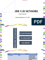 METODE UJI SENSORI (Uji Pembedaan)