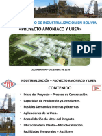 Presentación Proyecto Amoniaco y Urea - Cochabamba Dic 2016