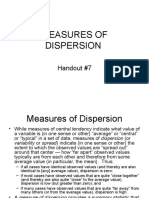 Measures of Dispersion