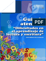 Guia de Atencion Dificultades en El Aprendizaje de Lectura y Escritura