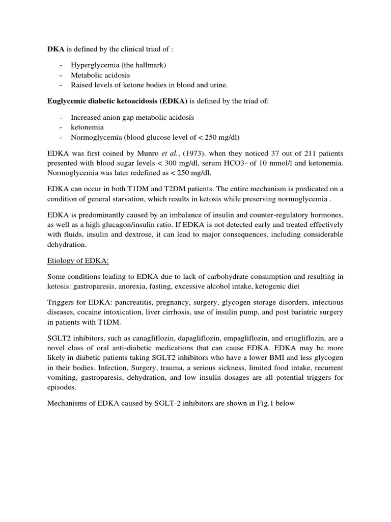 DKA, EDKA and Lactic Acidosis | PDF | Ketosis | Hyperglycemia