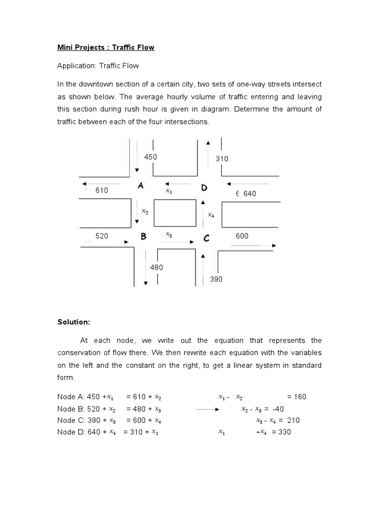 Mini Projects | PDF | System Of Linear Equations | Linear Algebra