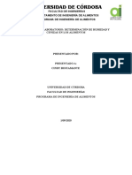 Determinación humedad cenizas alimentos