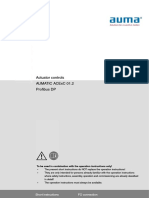 Actuator Controls Aumatic Acexc 01.2 Profibus DP: FO Connection Short Instructions