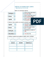 Ejercicio de Clasificación de Las Palabras Por El Acento