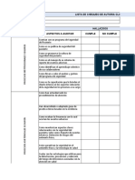 Lista de Chequeo Auditoria Clinica