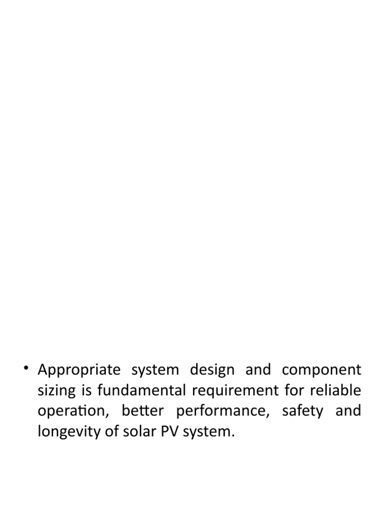 PV System Sizing | PDF | Photovoltaic System | Solar Power