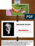 Melanie Klein, Winnicot e Ana Freud Biografia e Teorias