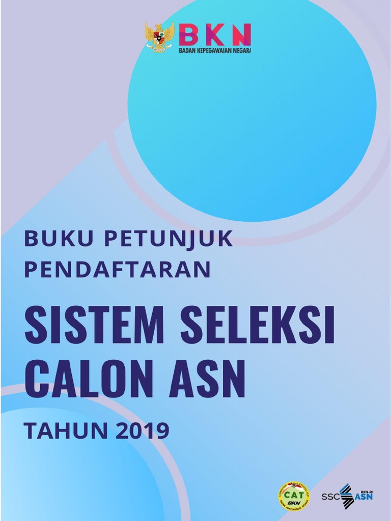 Buku Petunjuk Pendaftaran SSCN 2019 PDF