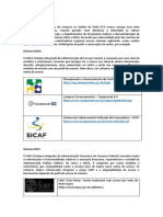 SIASG SIAFI descentralização gestão usuários