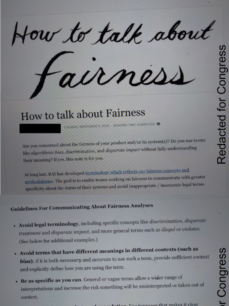 How To Talk About Fairness | PDF