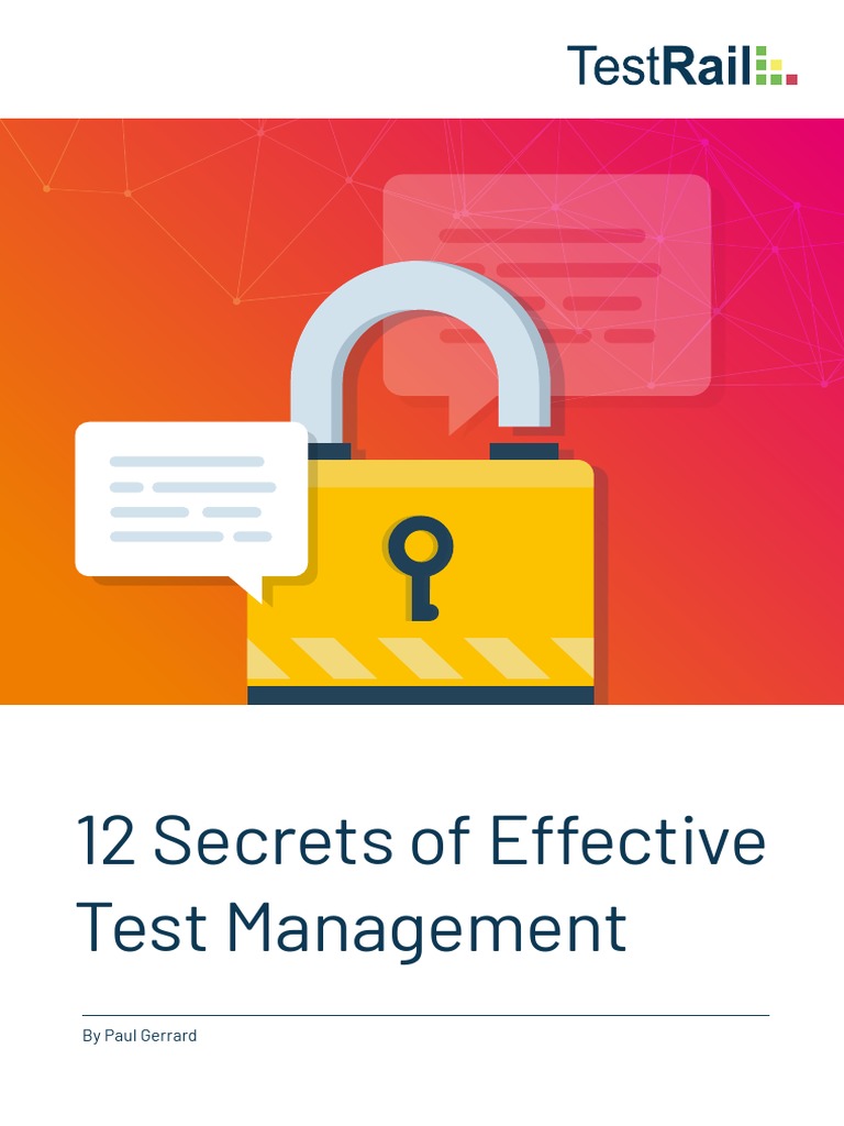 12 Secrets of Effective Test Management PDF Software Testing Conceptual Model