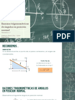 R.T de Ángulos en Posición Normal