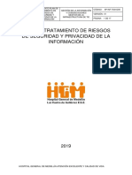 Plan Tratamiento Riesgos Seguridad Privacidad Informacion