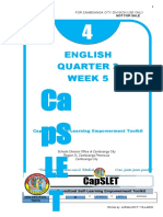 English Quarter 3 Week 5: Ca PS LE T