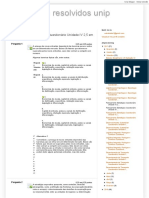 Planejamento Estratégico Questionário Unidade IV