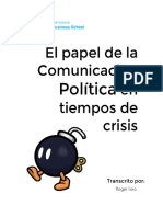 El Papel de La Comunicación Política en Tiempos de Crisis(1)