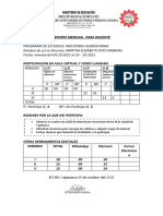 REPORTE MENSUAL PARA DOCENTE Octubre