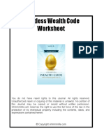 Effortless Wealth Code Worksheet