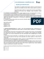 Caderno de Questões de Enfermagem - Residências 2022 Residência/FUNDATEC/2021