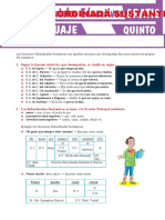 Oración Subordinada Sustantiva para Quinto Grado de Secundaria