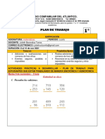 Plan de Trabajo Nº6 - Matemáticas - Semana Del 8 Al 12 de Noviembre