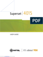 Mitel Superset 4015 User Manual