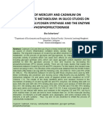 Abstract (New) Cadmium Mercury Effect On Glycogen Synthase and Phosphofructokinase Enzyme