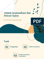 Tehnik Komunikasi & Patient Safety