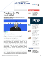 Principios Del IVA - Neutralidad Costa Rica