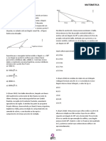 Exercícios de Matemática com ângulos, seno, cosseno e tangente