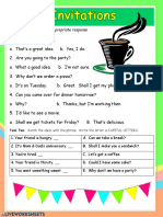 Invitation Worksheet