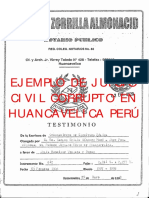Ejemplo de Juicio Civil Corrupto en Huancavelica Perú
