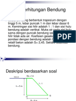 Pdfcoffee.com Contoh Perhitungan Sederhana Stabilitas Bendung PDF Free