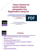 Three Factor Scheme For Biometric-Based Cryptographic Key Regeneration Using Iris