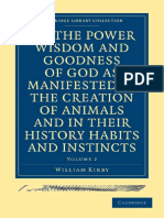 (Cambridge Library Collection - Religion) William Kirby - On The Power, Wisdom and Goodness of God As Manifested in The Creation of Animals and in Their History, Habits and Instincts. Volume 2-Cambrid