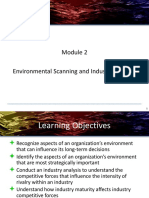 Module 2 Environmental Scanning, Industry and Organizational Analysis
