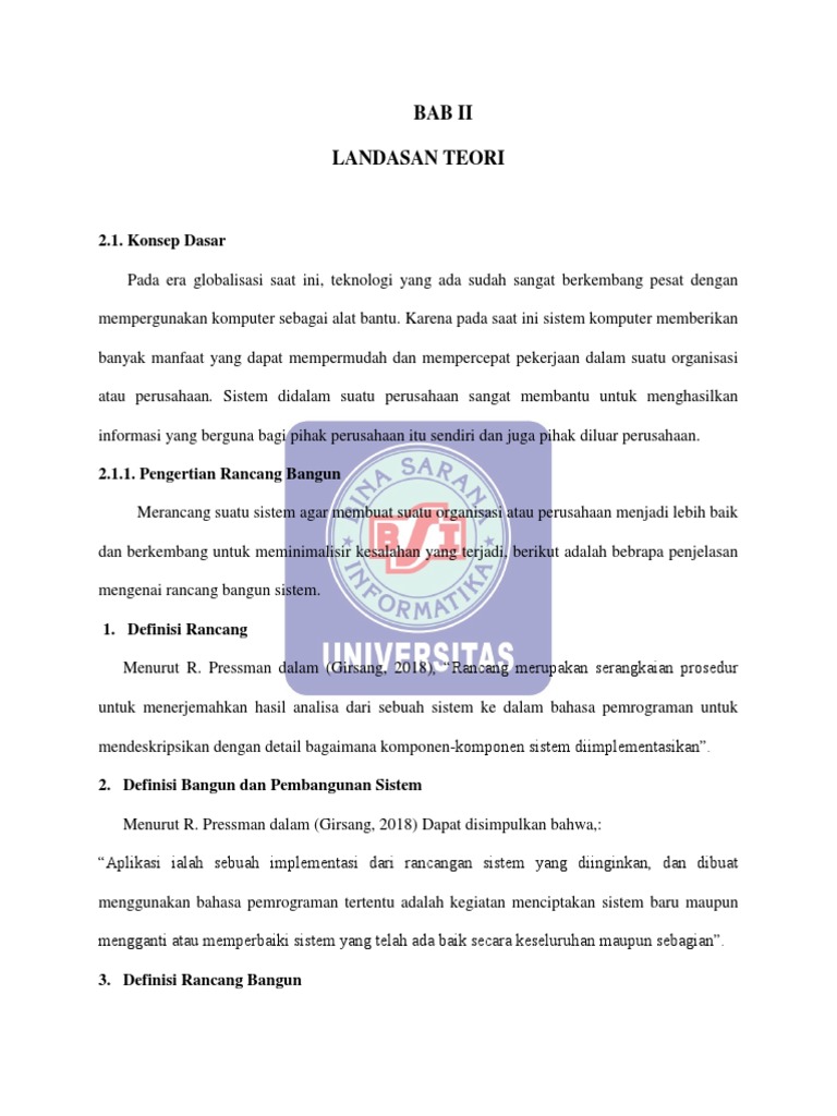 File 10 Bab II Landasan Teori | PDF
