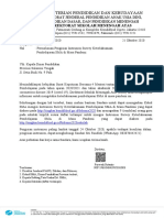 Surat Survey BDR 2020 - Sulawesi Tengah