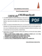 COMUNICADO N° 003-2020