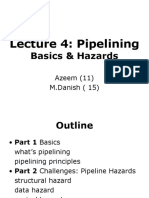 Lecture 4: Pipelining Basics & Hazards - An Introduction to Pipelining Concepts and the Challenges of Pipeline Hazards