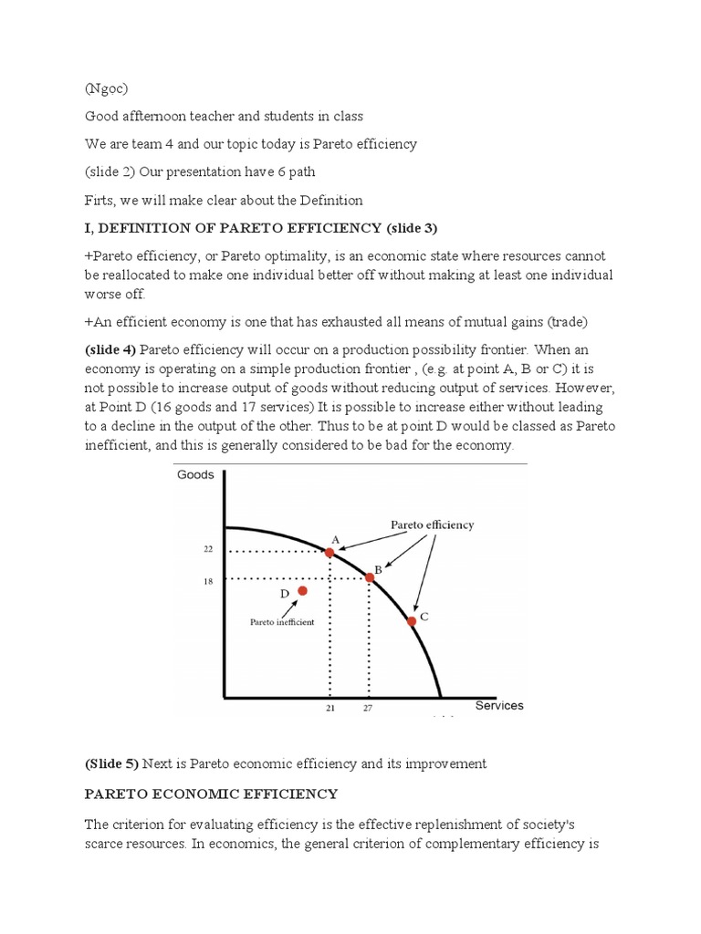 Understanding Pareto Efficiency | PDF | Welfare Economics | Pareto ...