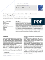 Vertical Greening Systems and The Effect On Air Flow and Temperature On The Building Envelope