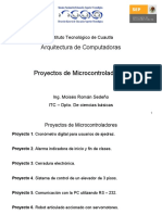 Arquitectura de Computadoras. - Proyectos de Micro Control Adores