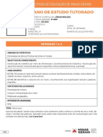 Educação em inglês no 6o ano: plano de estudos semanal