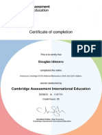 Certificate of Completion - IGCSE