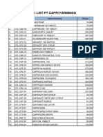 Price List PT Capri Farmindo: No. Kode Barang Nama Barang Harga