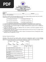 diagnostic test grade 11